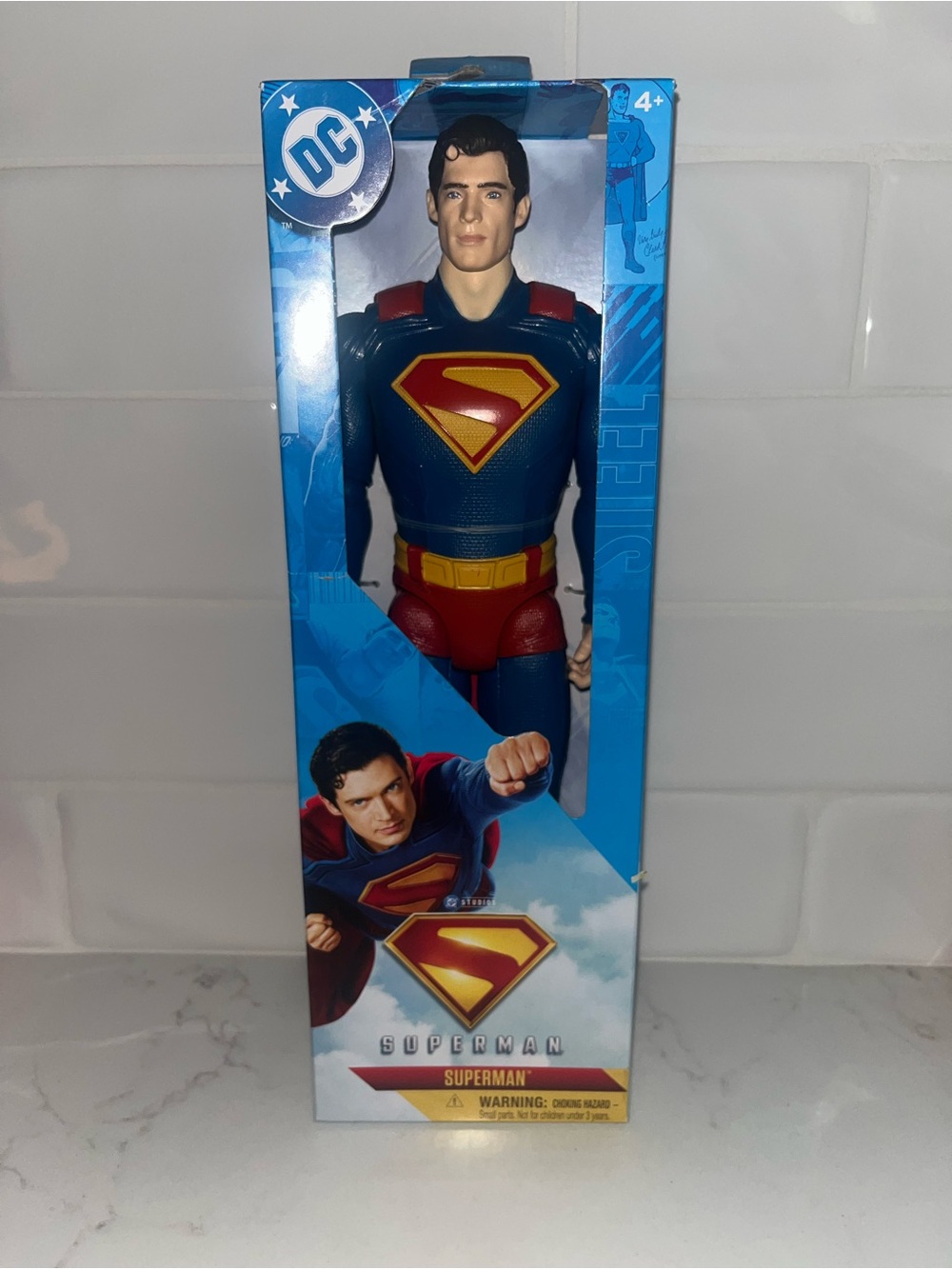 DC Superman Figure in Blue Red Yellow Costume